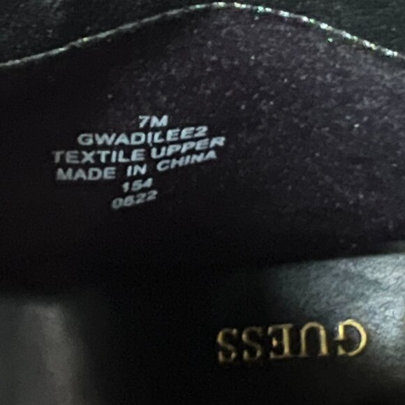 Guess GWADILEE2 Women's Black Suede Open Toe Stiletto Ankle Bootie, Size 7M - Picture 7 of 10